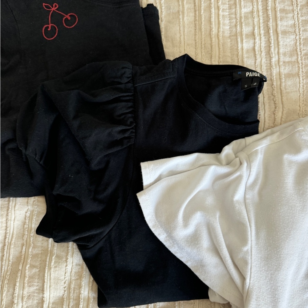 PAIGE T shirt bundle- size M and S
